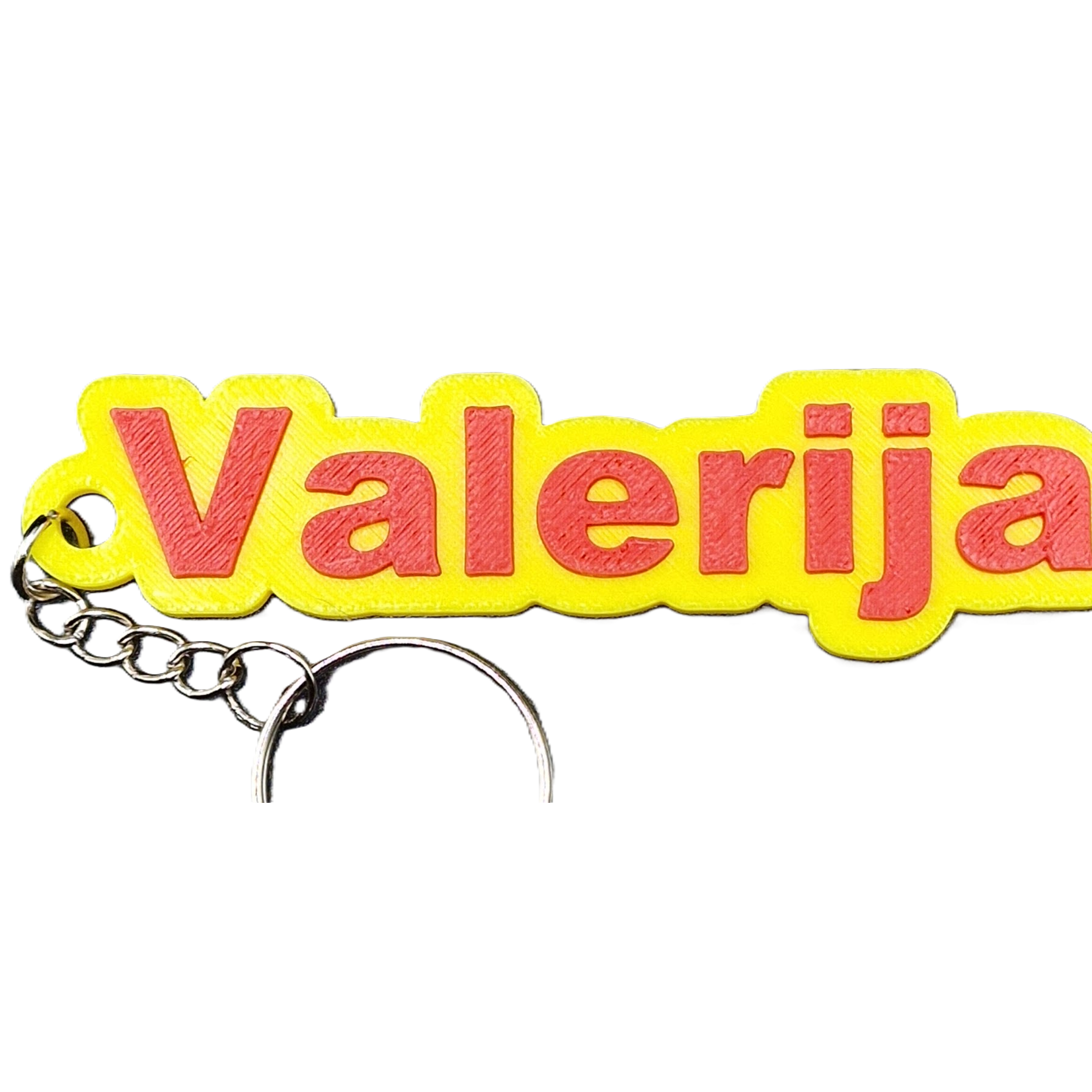 Personalised 3D Printed Name Keychain