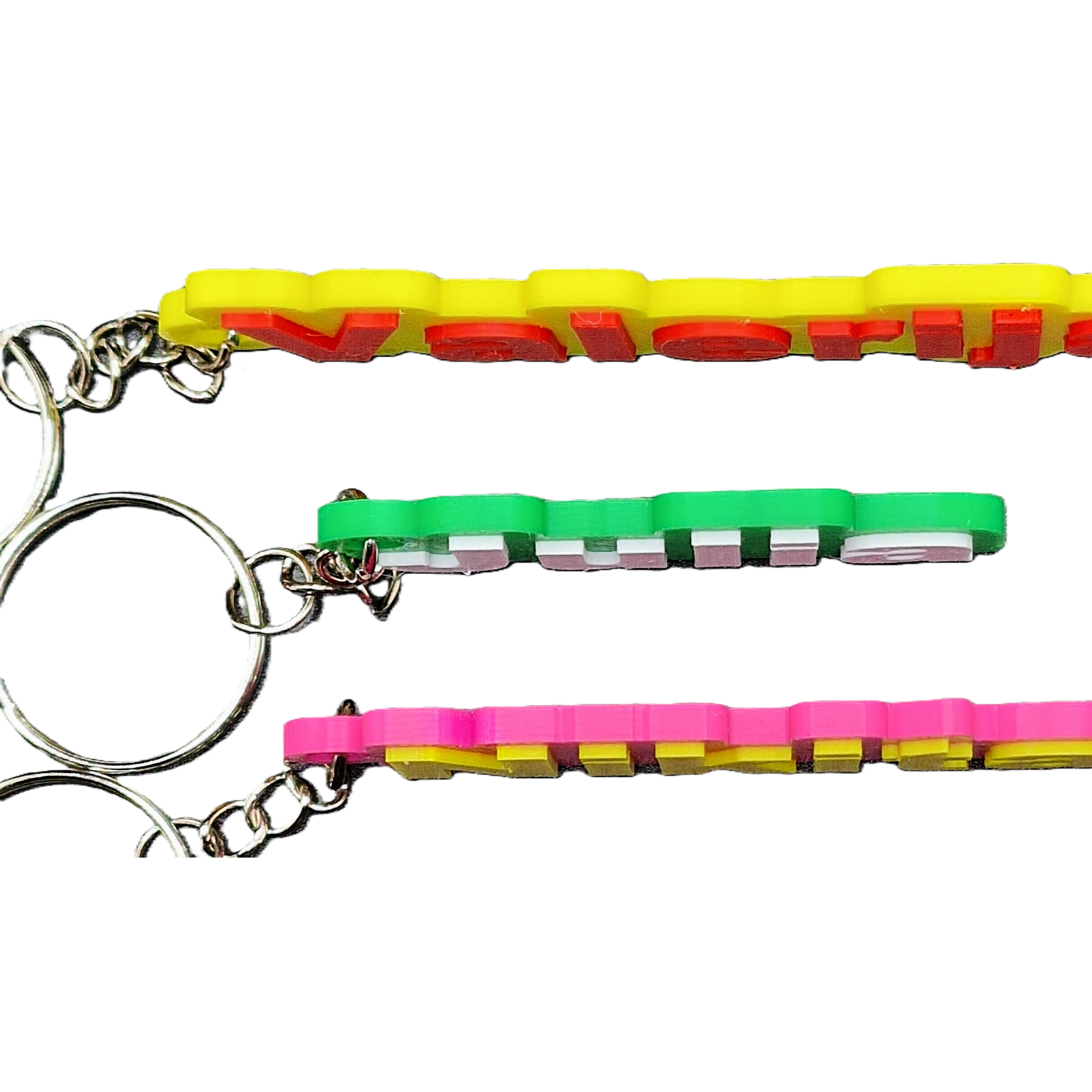 Personalised 3D Printed Name Keychain