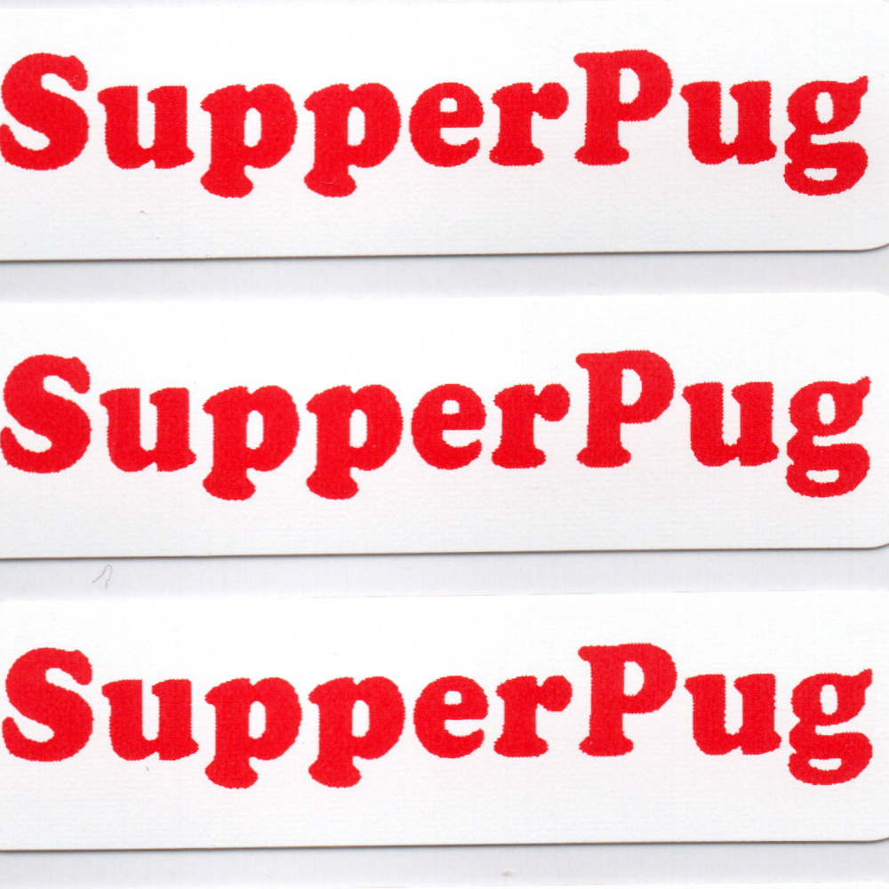 Personalised Red Iron-On Name Labels for Clothes & School Uniform