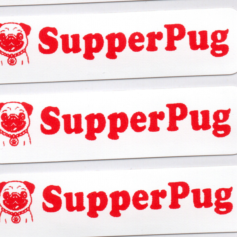 Personalised Red Iron-On Name Labels for Clothes & School Uniform