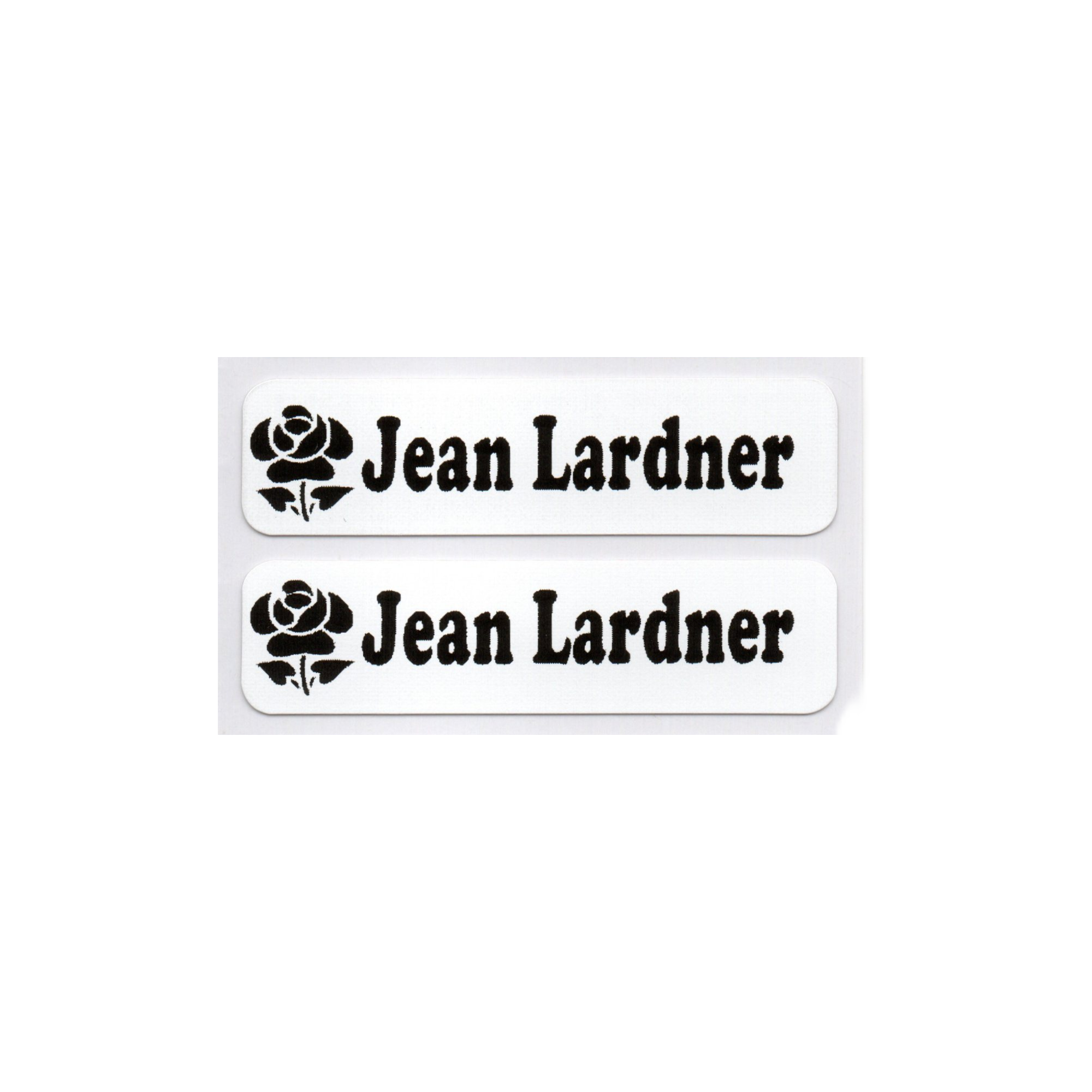 Black Iron on labels Name school uniform Personalised pack of 1 5 10 25 30 50 100
