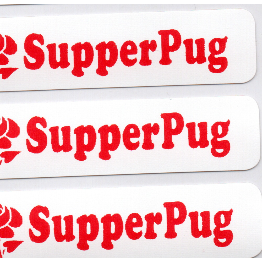 Personalised Red Iron-On Name Labels for Clothes & School Uniform