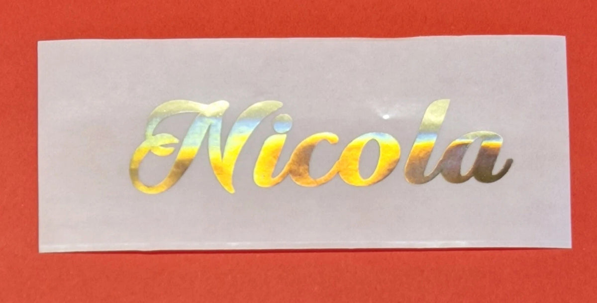Personalised Name Vinyl Sticker for Water Bottles, Lunch Boxes, Mugs & More