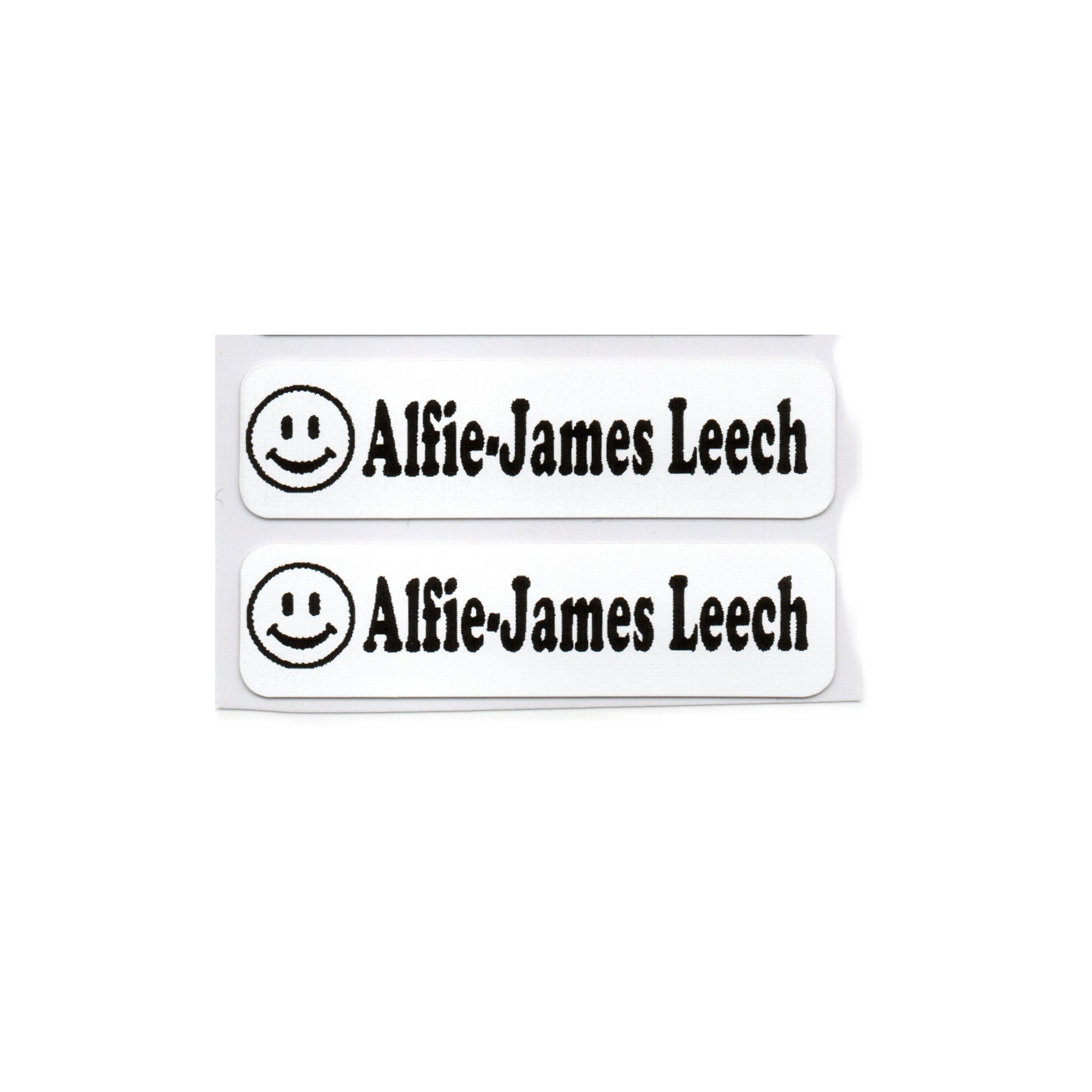 Black Iron on labels Name school uniform Personalised pack of 1 5 10 25 30 50 100