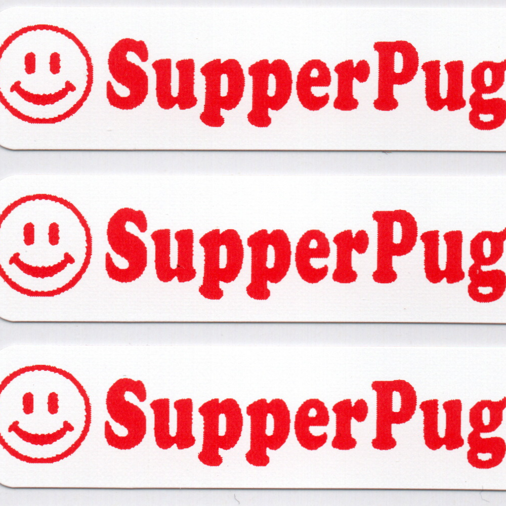 Personalised Red Iron-On Name Labels for Clothes & School Uniform