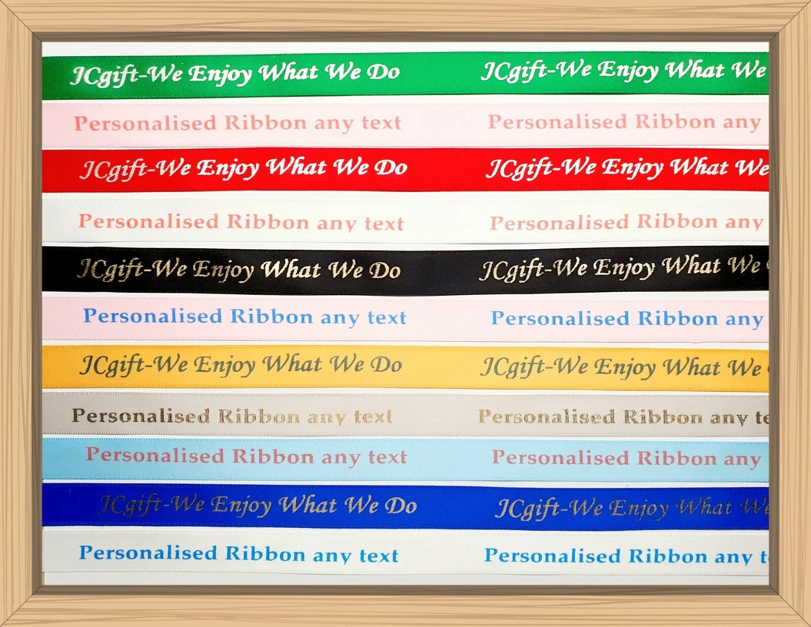 Personalised satin ribbon